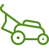 An icon of a lawn mower