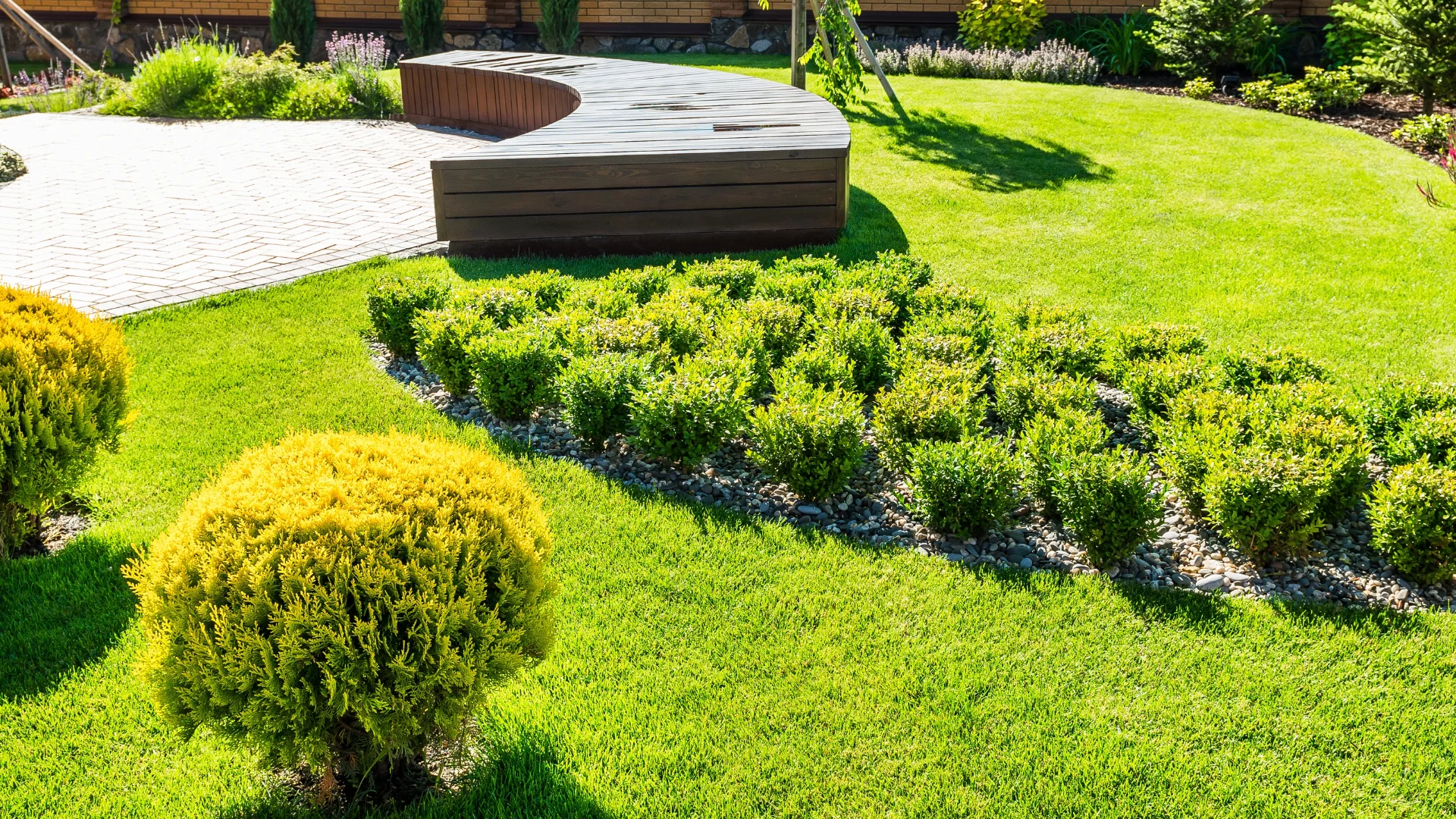Garden landscaping project in Stafford